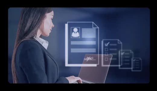 Candidate application and resume documents