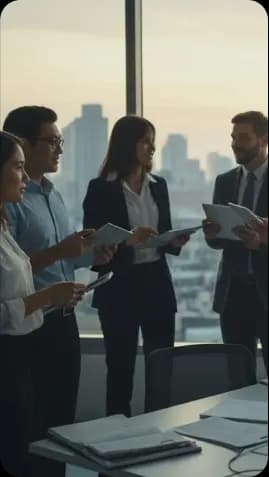 Industrial hiring team discussion