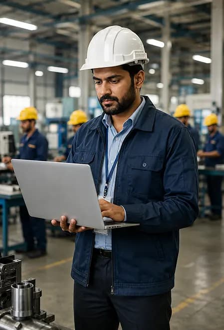 Contractor managing manpower operations